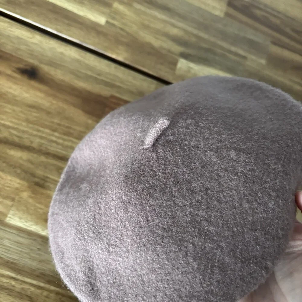 Rylee + Cru‎ 100% Wool Beret Little Girl Size Small Medium Minimalist Neutrals